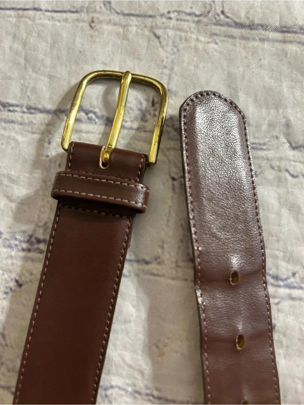 PIERRE CARDIN COWHIDE CHOCOLATE BROWN LEATHER MELLO COWHIDE BROWN LEATHER BELTS